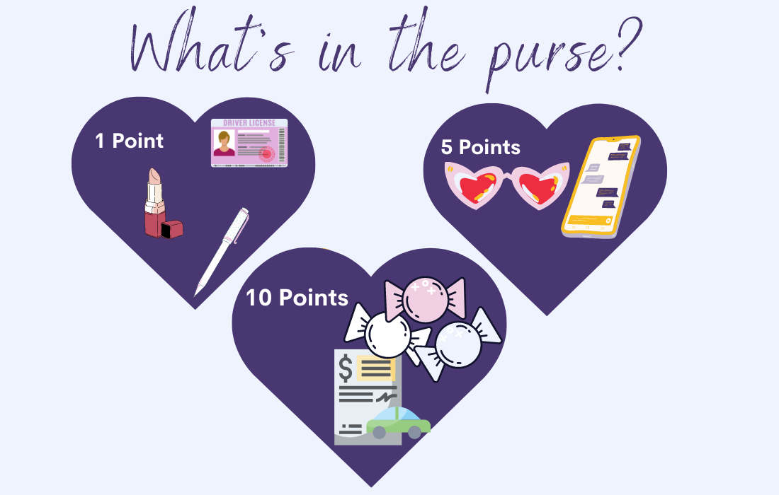 What's in the purse bachelorette game