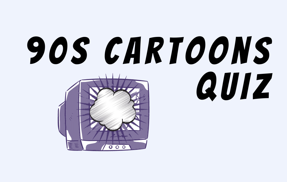 Text 90s Cartoon Quiz with TV