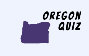 Text Oregon Quiz with Oregon map