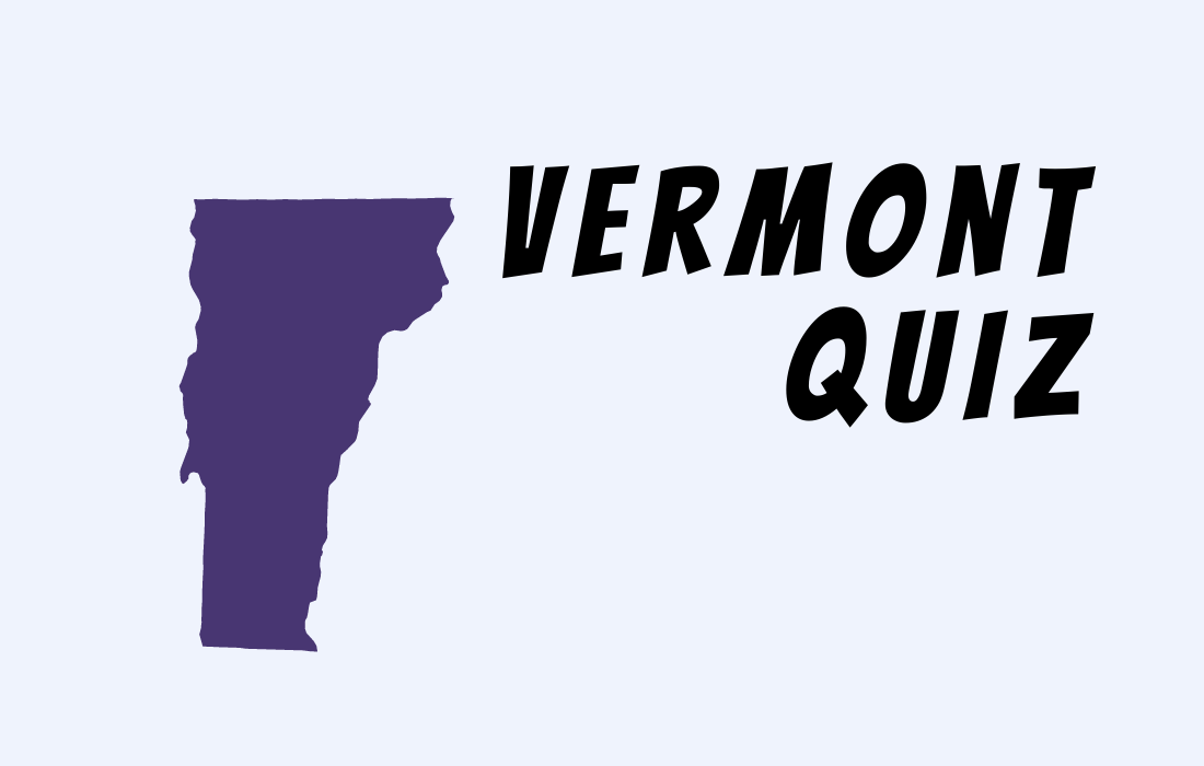 Text Vermont Quiz with Vermont map