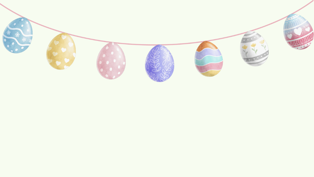 Bunting background Easter Zoom background