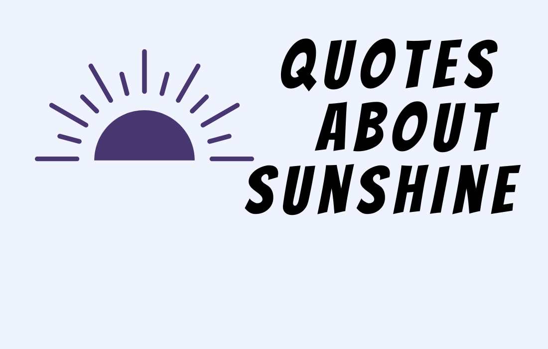 Quotes about sunshine text with image of purple sun
