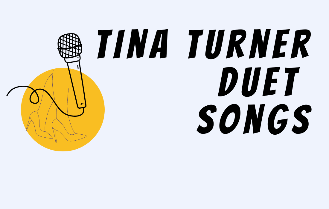 Text says Tina Turner Duet Songs with image of legs and microphone