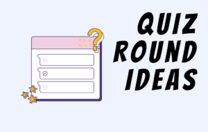 Text Quiz Round Ideas. Image of trivia sheet.