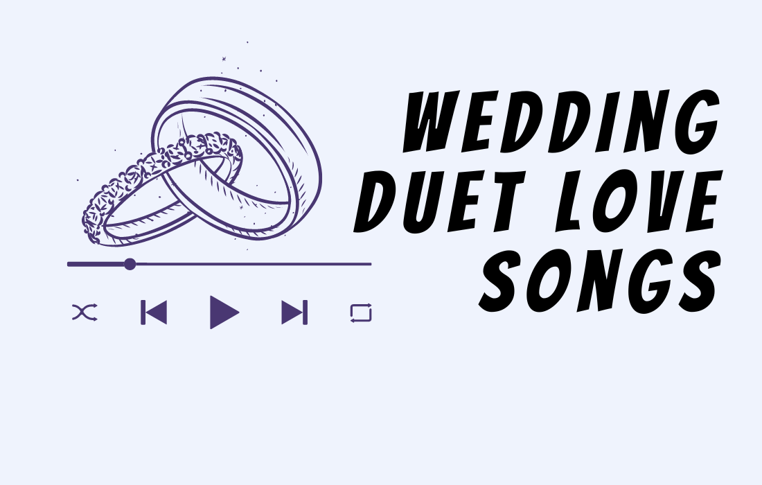Text Wedding Duet Love Songs Image wedding rings with play buttons