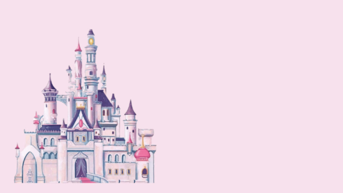 Disney castle zoom background.
