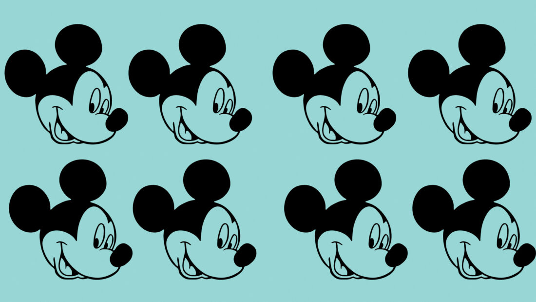 Mickey Mouse Zoom background.